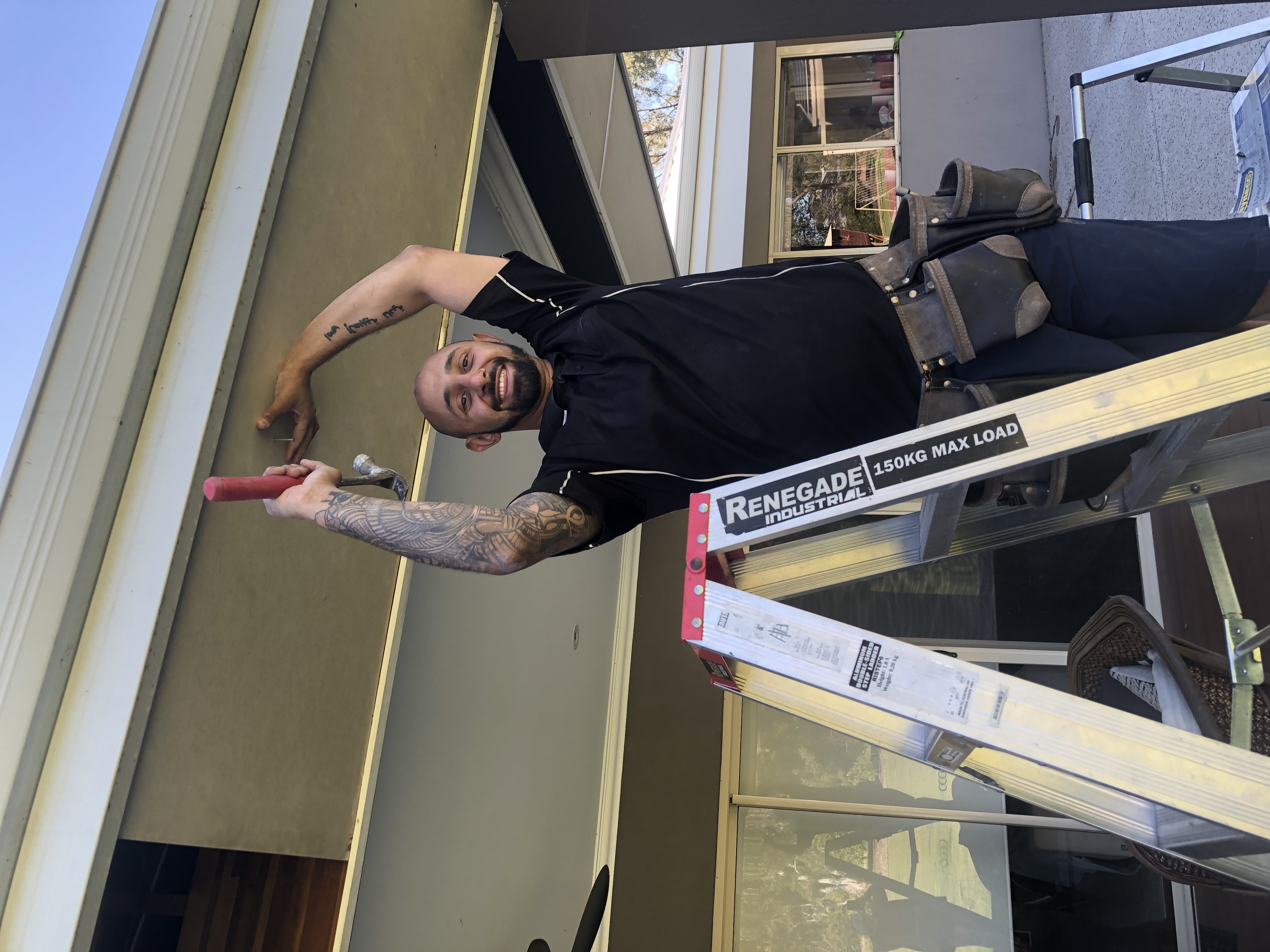 Handyman working on a project